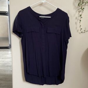 Indigo-coloured Theory Blouse